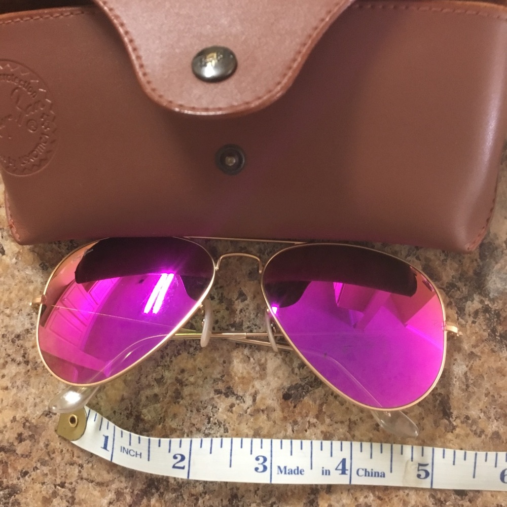Authentic Pink Ray-Ban Aviator Sunglasses 💖